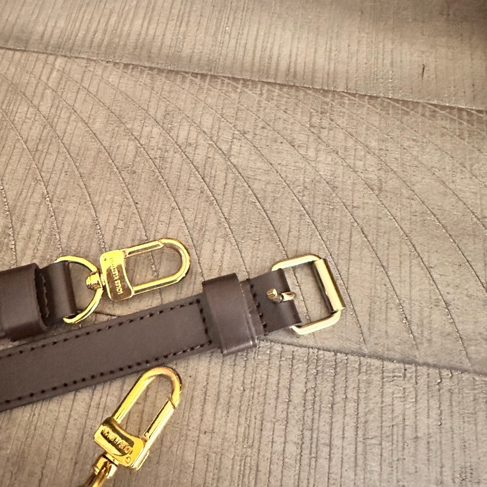 Louis Vuitton Brown Damier Ebene Speedy Bandoulière with Pink Accent Scarf - Picture 14 of 16